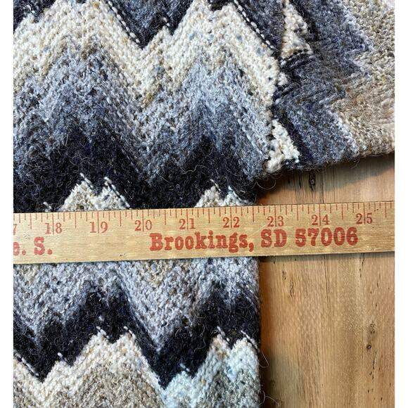 VTG Croft & Barrow Zig Zag Sweater Wool Blend Men’s L - Picture 4 of 5